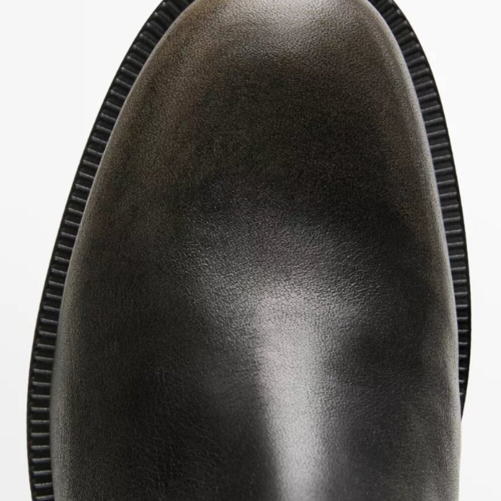 NWOT Massimo Dutti 100% Leather Boots in Brown (Size US 7.5) - Picture 6 of 9
